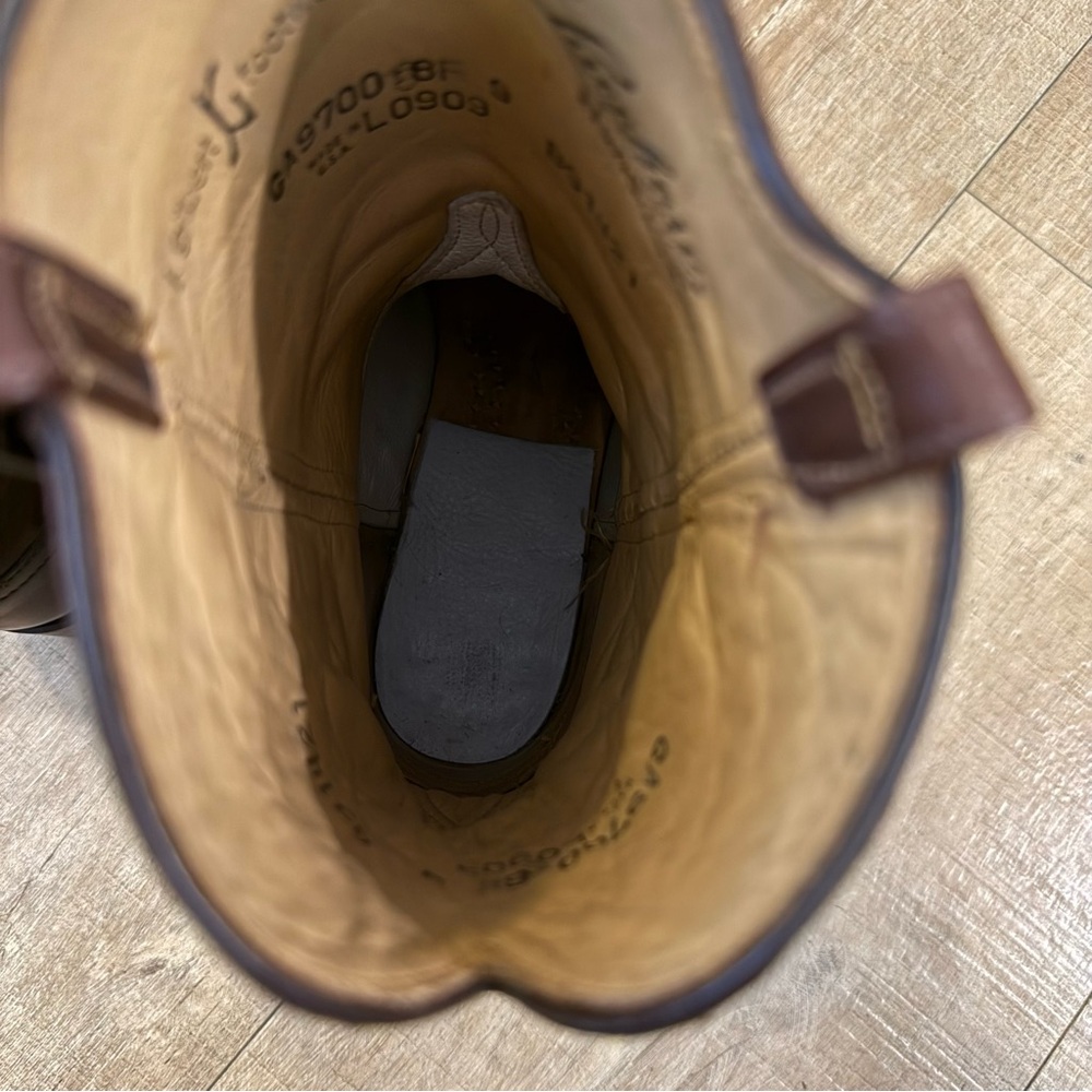 Lucchese Brown Women's Roper Boots - Picture 4 of 12